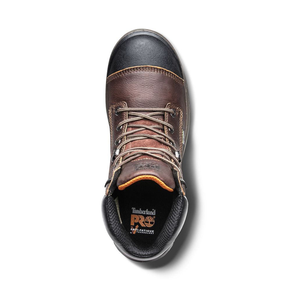 Timberland Mens Work Boots PRO® Helix HD 6\" Met Guard Comp Toe - Brown/Black - India UF2359147